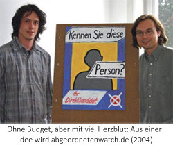 Die beiden abgeordnetenwatch.de-Gründer 2004