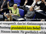 Foto Abstimmung im Bundestag