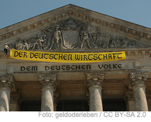 Anti-Lobbyaktion am Bundestag