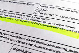 Ausschnitt Hausausweisantrag des Deutschen Bundestages