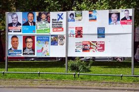 Plakatwand zur Europawahl 2014