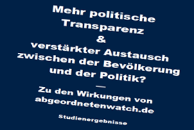 Titelseite von abgeordnetenwatch.de-Studie