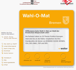 Screenshot Wahl-O-Mat