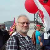 Martin Koerbel-Landwehr auf einer Gewerkschaftsdemonstration