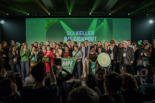Nadine Milde bei "The Green Wave" der EUropean Green Party, Brüssel 2019