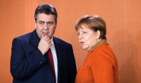 Sigmar Gabriel und Angela Merkel